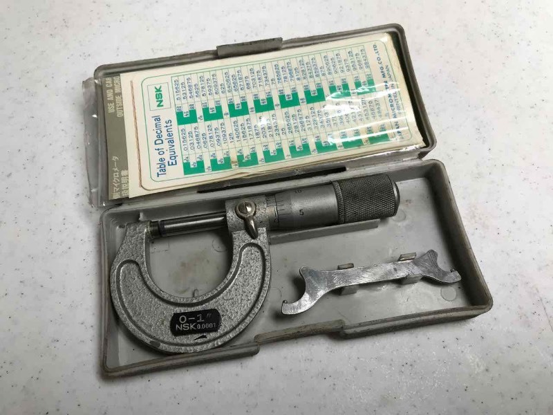 lot 146 image: NSK Micrometer 0-1 inch  0.0001