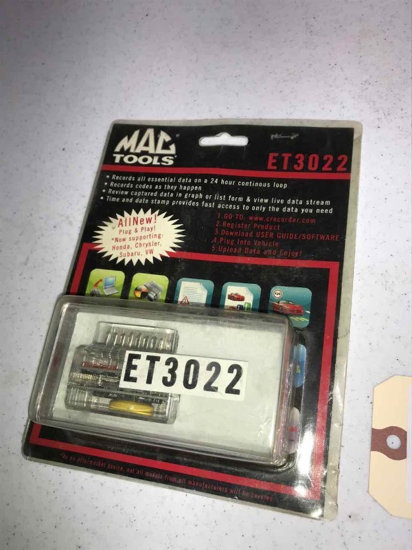 lot 151 image: MAC Tools ET3022 Car Running Data Recorder