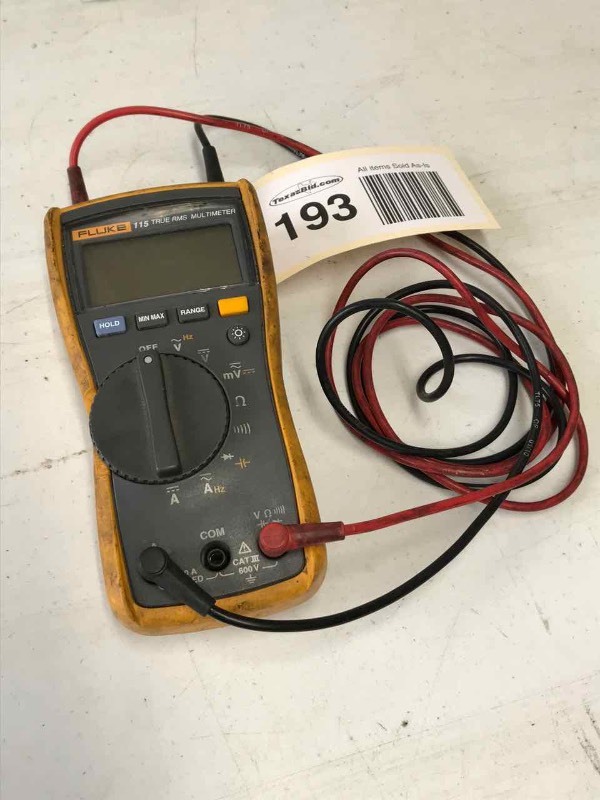 lot 193 image: Fluke 115 True RMS Multi Meter