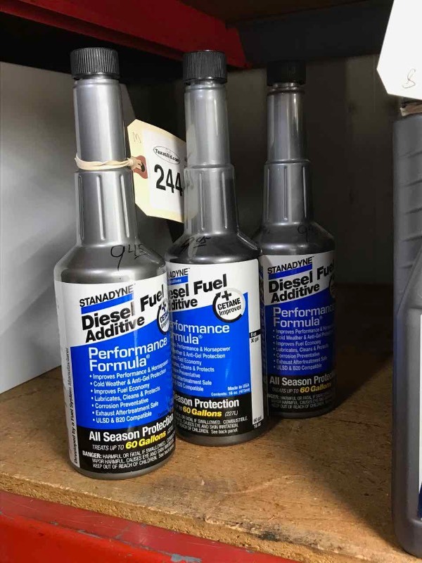 lot 244 image: (3 Bottles)  Stanadyne Diesel Fuel Additive