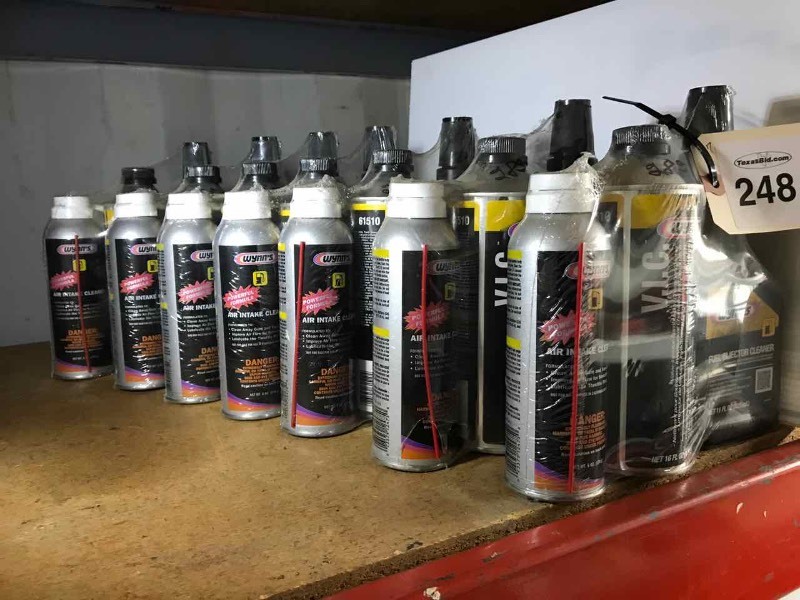 lot 248 image: (7) Wynns Fuel Injector Cleaner, V.I.C., Air Intake Cleaner