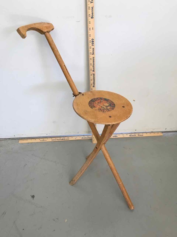 lot 79 image: KAN-O-SEAT, Seat Cane, 1939 New York Worlds Fair
