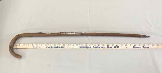 lot 86 image: German Walking Stick w7 Badges, colorful