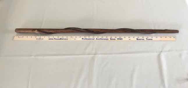 lot 122 image: Walking Stick Antique Folk Art, Carved, Snake, New Guinea