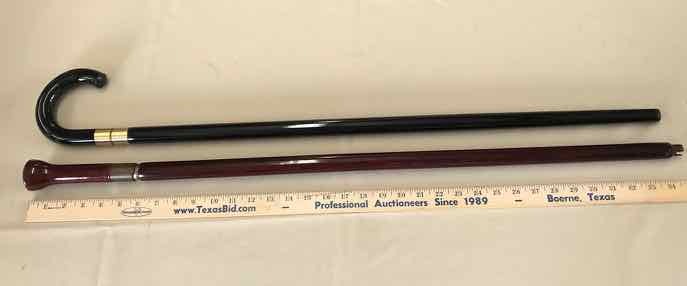 lot 142 image: (2) Sword Canes