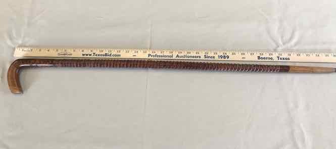 lot 166 image: Cane Carved, Screw Z
