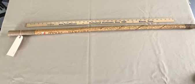 lot 181 image: Walking Stick Texas Rangers