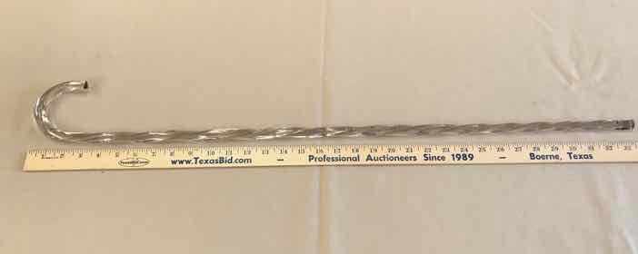 lot 207 image: Cane Clear Glass Twist