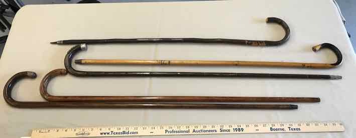 lot 224 image: (5) Canes