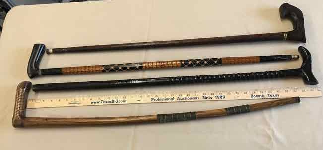 lot 225 image: (4) Canes