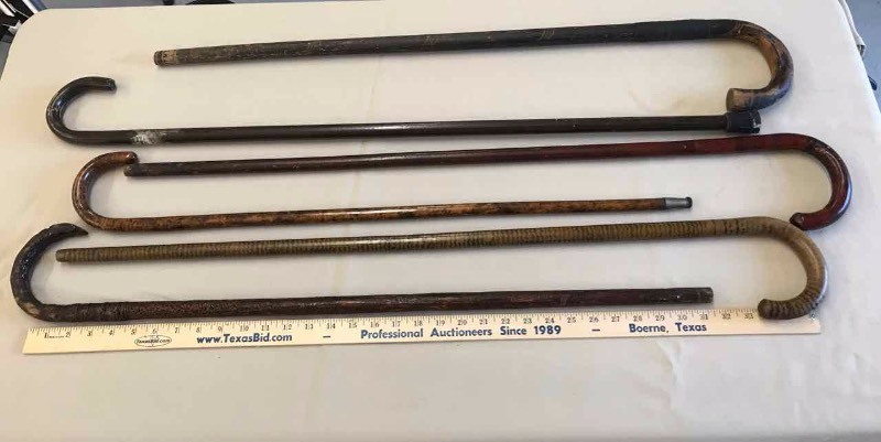lot 226 image: (6) Canes grain painted