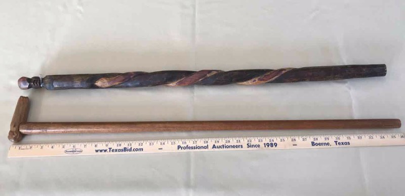 lot 246 image: (2) Canes African