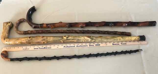 lot 254 image: (4) Canes Knotty