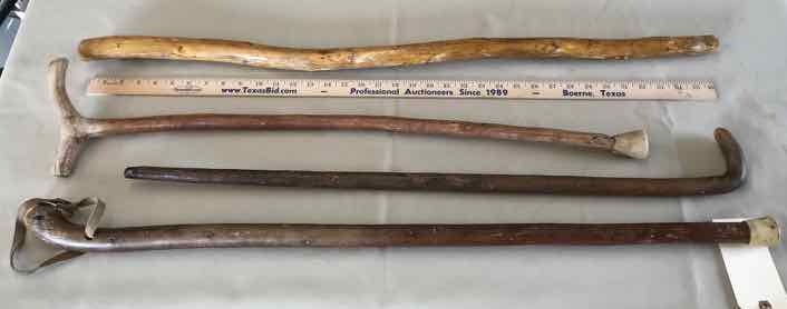 lot 257 image: (4) Canes