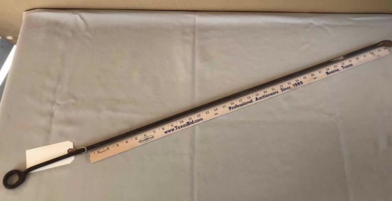 lot 266 image: Hand Wrought Poker (45 inches long)