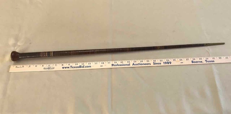 lot 287 image: Antique Cane Wrapped