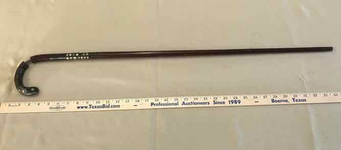 lot 288 image: Antique Cane Inlaid Dots & Stars