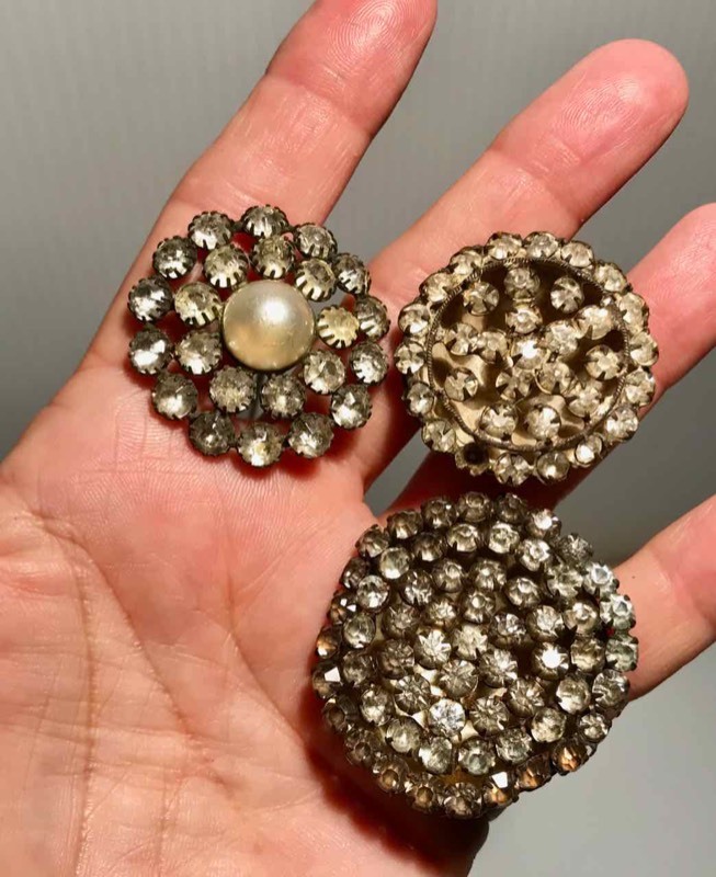 lot 398 image: (3) Hat Pins  Rhinestones
