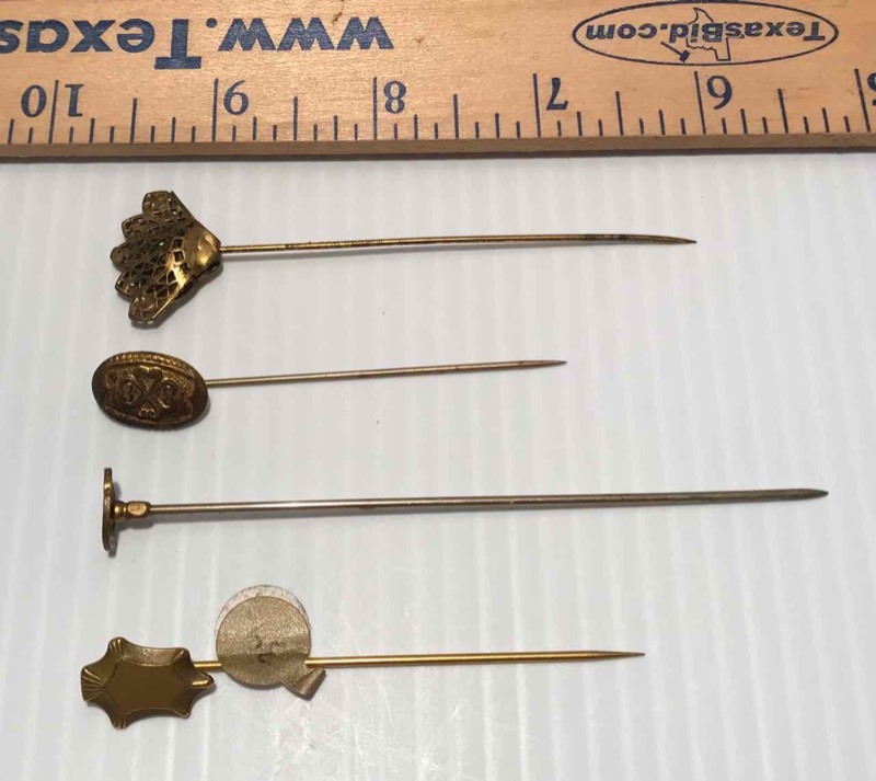 lot 436 image: (3) TieLapel Pins & (1) Hat Pin