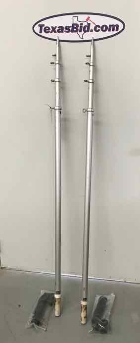 lot 661 image: (2) Taco Telescopic Outrigger Rods & Holders