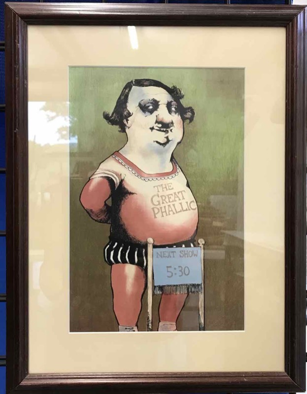lot 667 image: Framed Print  The Great Phallic, Next Show 530