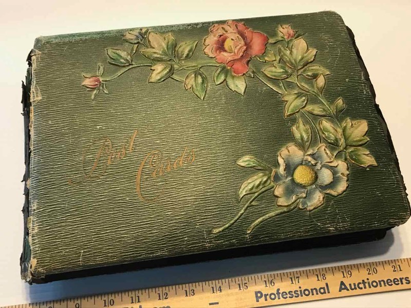 lot 29 image: Living Room AntiqueVintage Post Cards with Antique Album