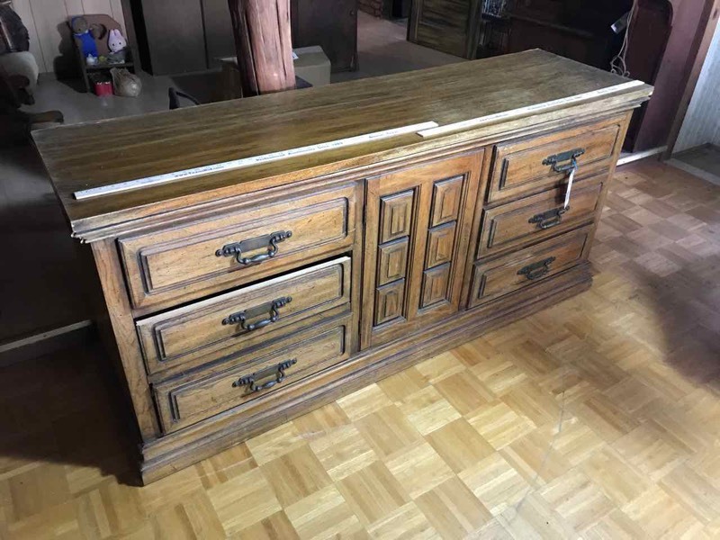 lot 37 image: Living Room Triple Dresser (weathered)