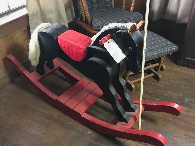 lot 56 image: Front Room Hand Crafted Rocking Horse