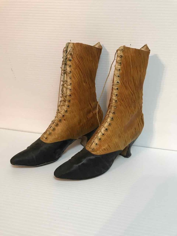 lot 88 image: Bedroom 1  H.P. Wasson & Co. Antique Ladies Lace Up Boots