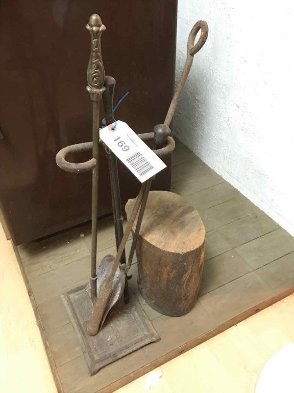 lot 169 image: Kitchen Fireplace Tools