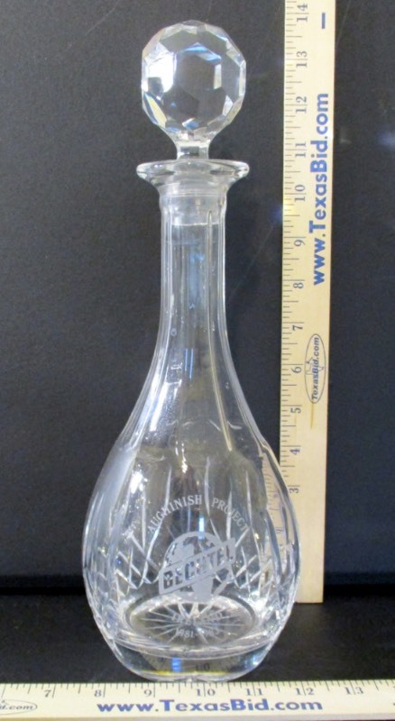 lot 20 image: Bechtel GlassCrystal Decanter (B2)