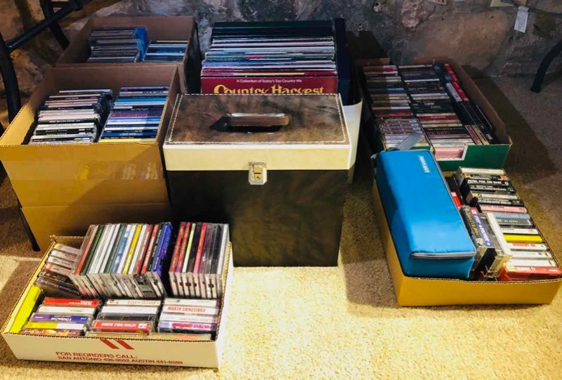 lot 69 image: Cassettes, CDs and Record Album Collection (LR)