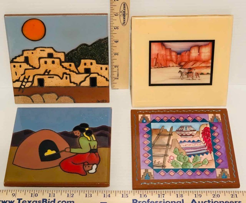 lot 87 image: (4) Art Tiles Southwest (LR)
