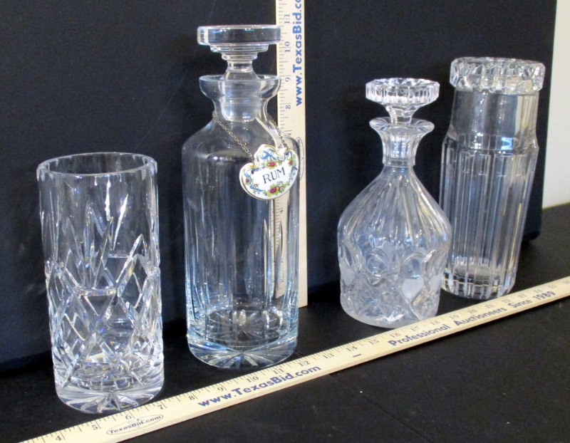 lot 88 image: (4) GlassCrystal Decanters (B2)