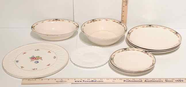 lot 97 image: AntiqueVintage Plates & Bowls (LR)