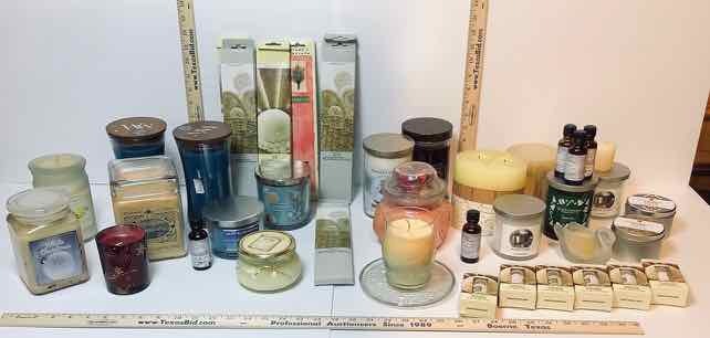 lot 133 image: Candles, Oils and Incense Sticks (LR)