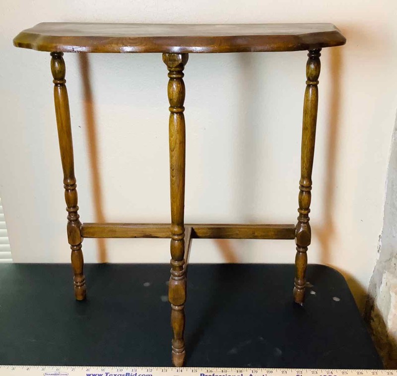 lot 173 image: Wood Side Table (LR)