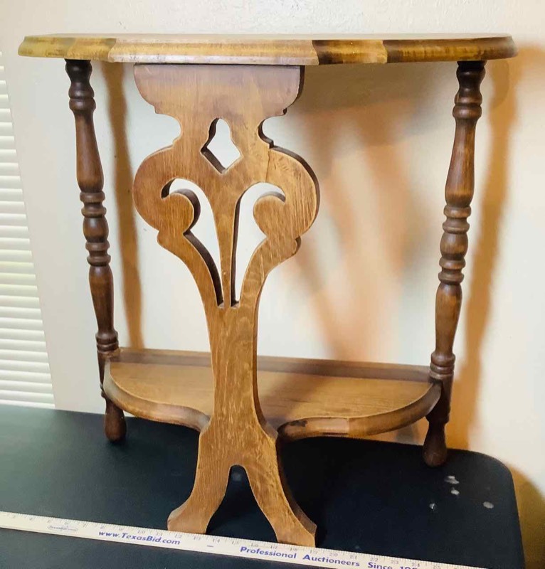 lot 174 image: Wood Side Table (LR)