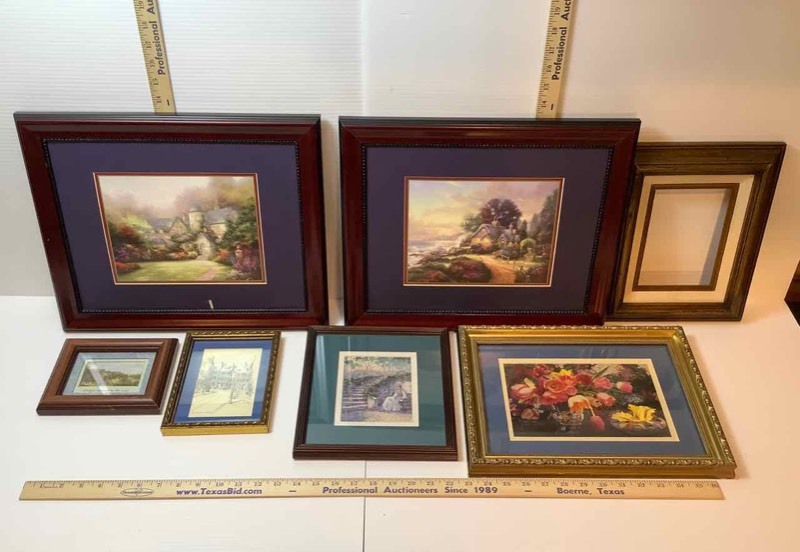 lot 201 image: Asst. Framed Art Prints (DR)