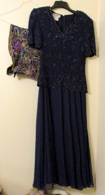 lot 217 image: Brilliante by J.A. Beaded Gown and Bustier (MB)