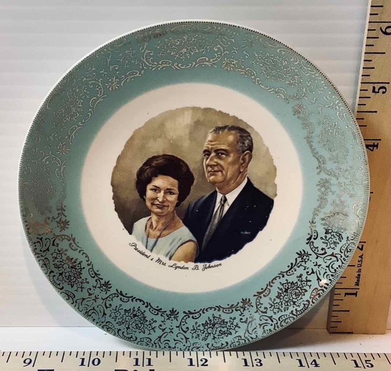 lot 254 image: LBJ Collector Plate (DR)
