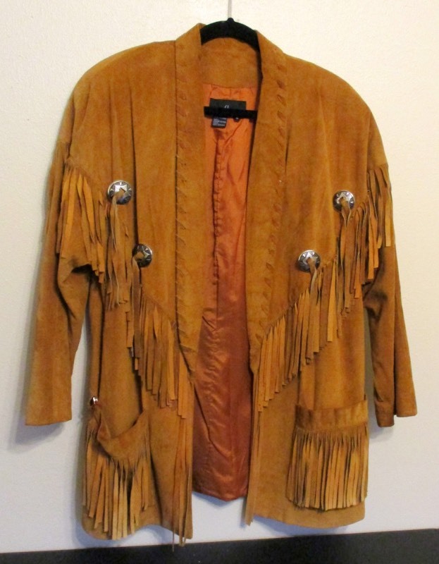 lot 297 image: Carole Little Suede Leather Fringe Jacket (MA)
