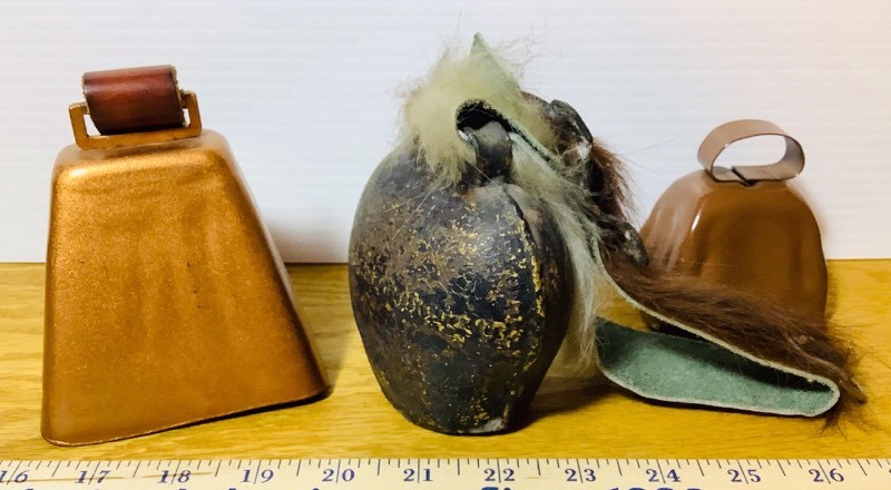 lot 390 image: 3 Cow Bells (ST)