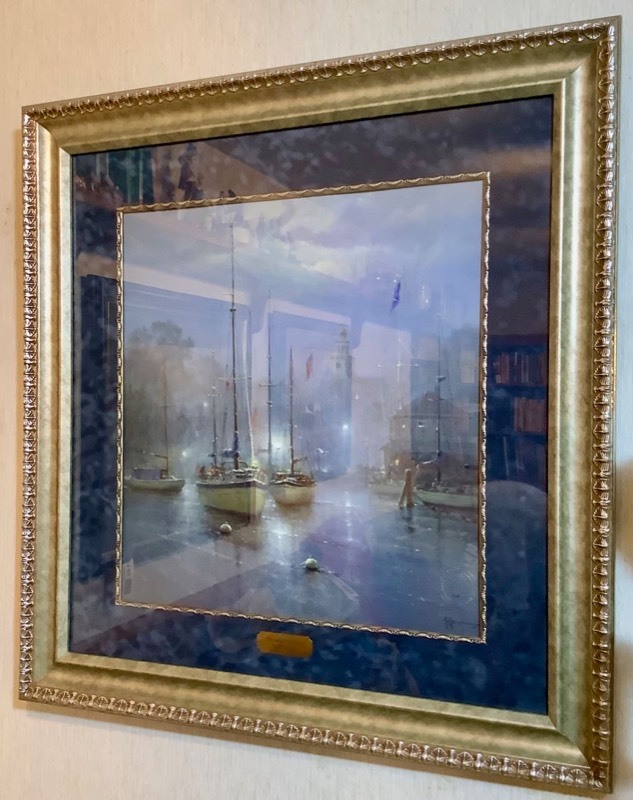 lot 444 image: Framed and Matted Art Print Signed, Numbered - The Slip of Dawn - G. Harvey (ST)