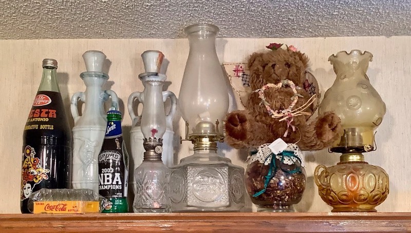 lot 449 image: Soda Bottles, Decanters and Oil Lamps (ST)