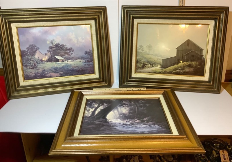lot 471 image: 3 Framed Windberg Prints (ST)