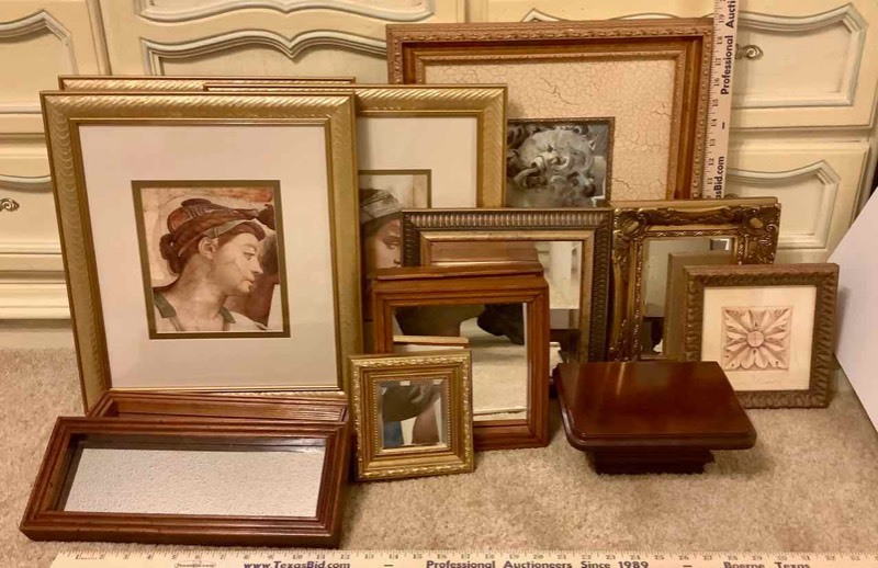 lot 531 image: Framed Art Prints, Little Framed Mirrors (B1)