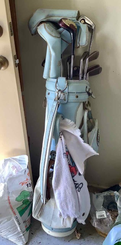 lot 572 image: Royal Daisy Golf Clubs and Bag (G)