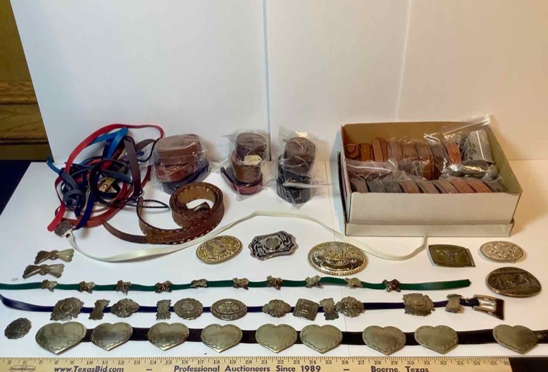 lot 674 image: Belts and Belt Buckles (MA)