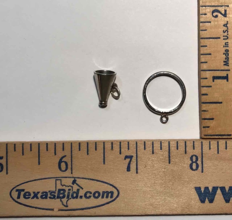 lot 917 image: Jewelry  (1) Charm Ring, (1) Charm Megaphone